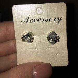 Crystal wrapped earrings